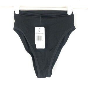 L Space Women’s Frenchi Black High Waist Bikini Bottom Size XS